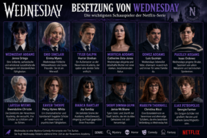 Besetzung von Wednesday: Der Cast in Staffel 2 besetzung von Wednesday