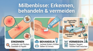 Milbenbisse: Erkennen, behandeln & vermeiden milbenbisse
