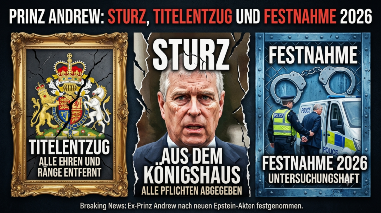 Prinz Andrew: Sturz, Titelentzug und Festnahme 2026 prinz andrew