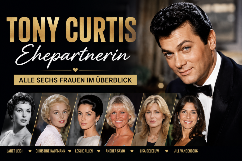 Tony Curtis Ehepartnerin – alle sechs Frauen im Überblick Tony Curtis Ehepartnerin